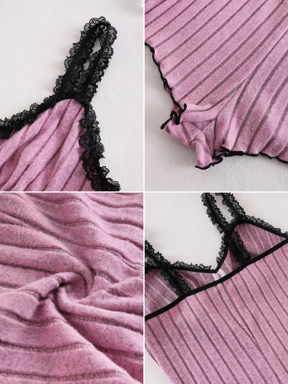 Women's Casual Sleeveless Pajamas, Comfortable Loose-Fitting One-Piece Sleepwear, Suitable for All Seasons, Loungewear