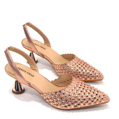 Fashion Summer 2023 Beads Decorated Muffin Bottom Sandals Wear Comfortable And Versatile Elegant Ladies Shoes And Bag Set