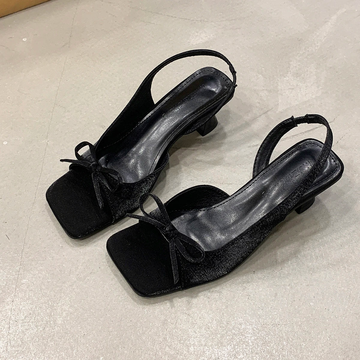 Women's Sandals Bow Elegant Fashion Shoes 2026 New Summer High Heels Slides Luxury Trend Open Toe Women Sandals Mujer Zapatos