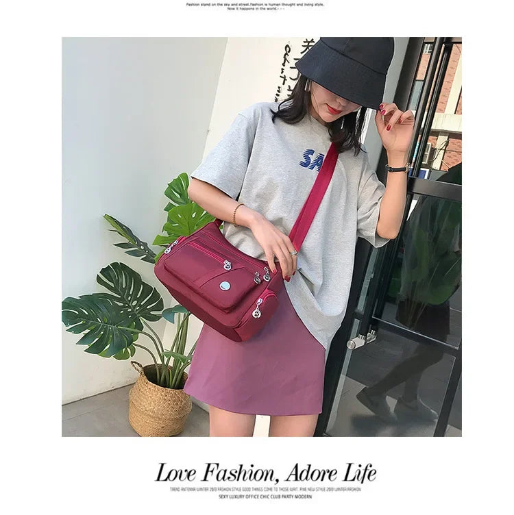 Fashion Casual Crossbody Shoulder Bag Women Bag Nylon Waterproof Messenger Bags For Lady Handbags High Quality Multifunctional