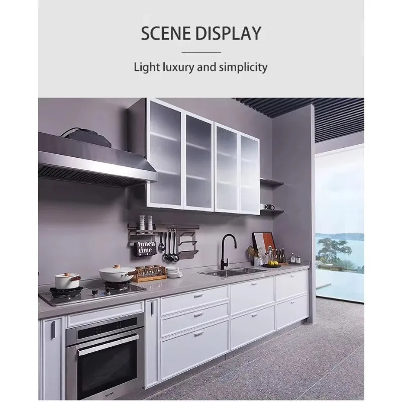 New Design Terrace Stainless Steel Outdoor Kitchen Cabinet Insect Resistant Easy Cleaning Hygienic Outdoor Garden Kitchen