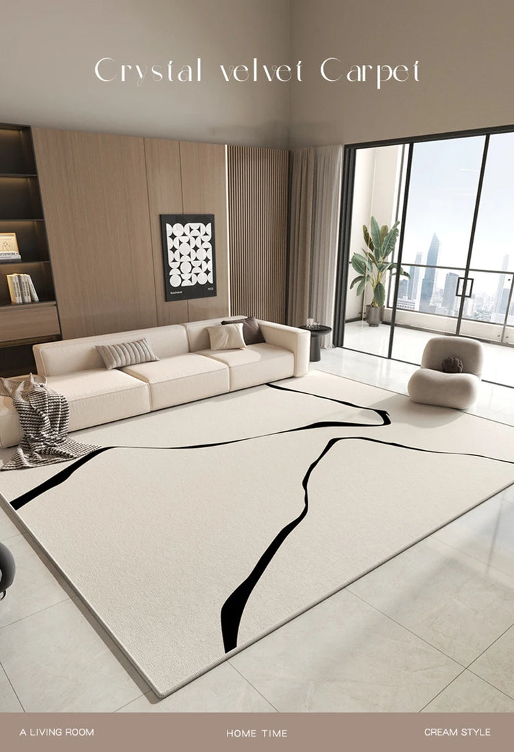French Light Luxury Sofa Coffee Table Rug Bedroom Bedside Carpets Large Area Living Room Decoration Rugs Cloakroom Decor Carpet