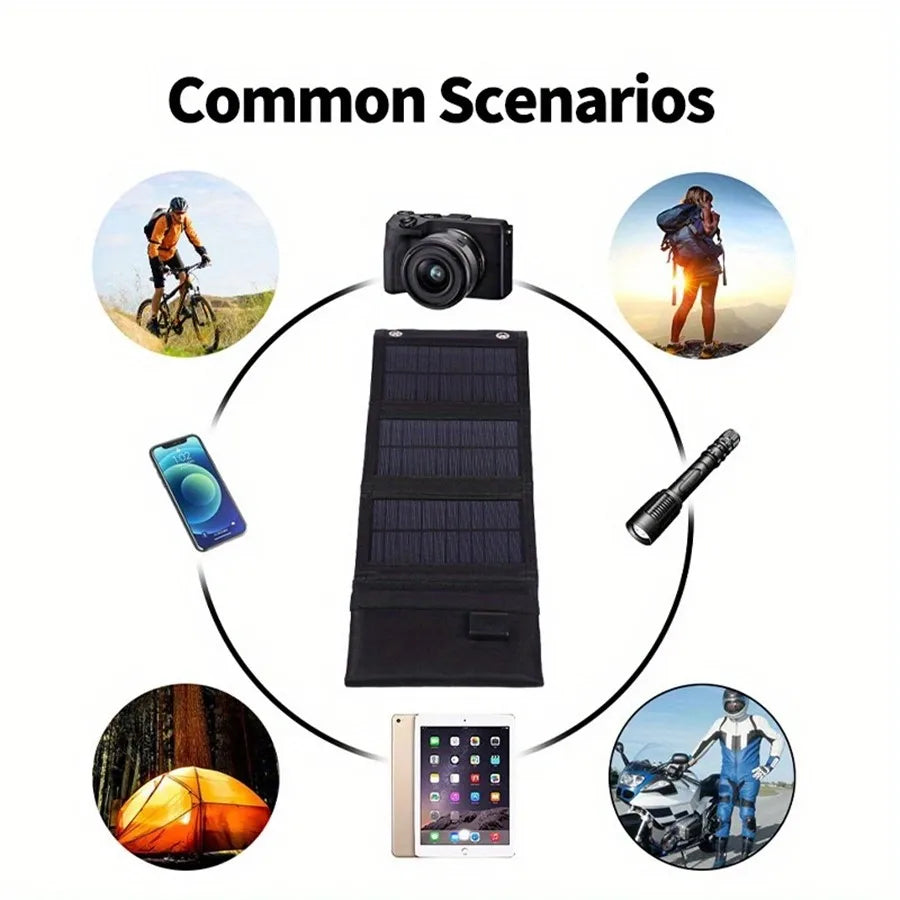 USB Foldable Solar Panel Portable Flexible Small Waterproof 5V Folding Solar Panels Cells For Mobile Phone Battery Charger