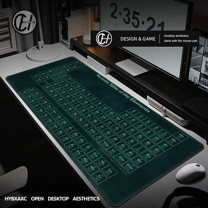 Gaming Mausepad 900x400 Large Periodic Table of Chemical Elem Mouse Pad XXL Anti-slip Mousepad Gaming Keyboard Desk Pad Mat PC