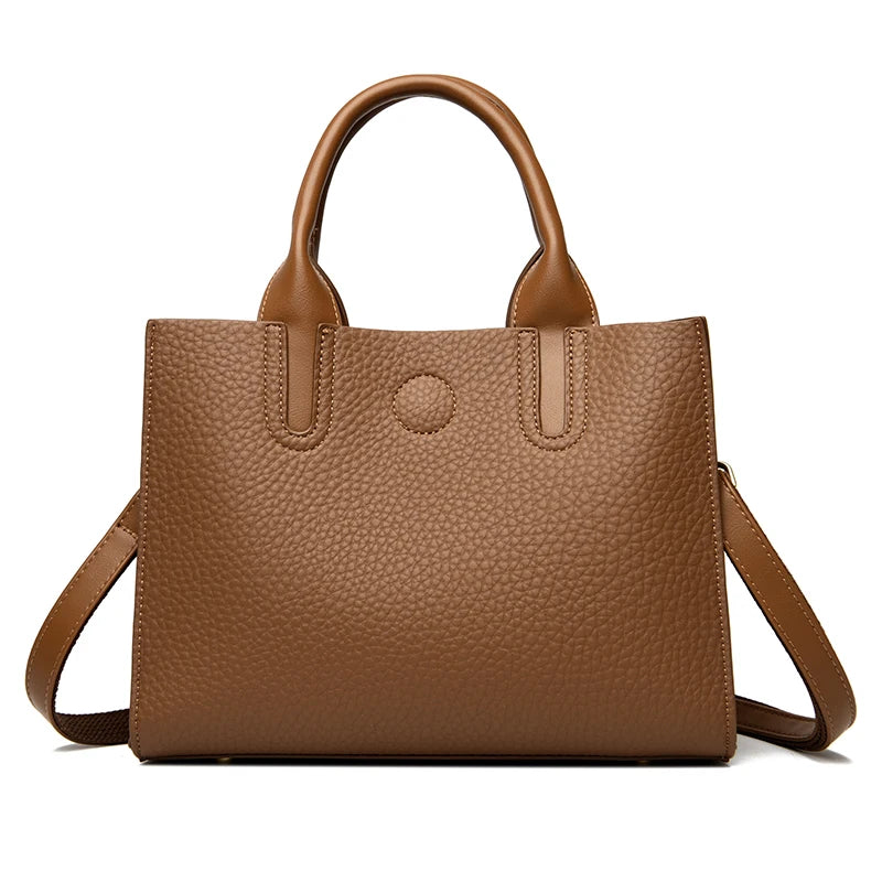 Luxury Female Trend Vintage Tote Bag High Quality Leather Crossbody Shoulder Bag Women Brand Designer Large capacity Handbag