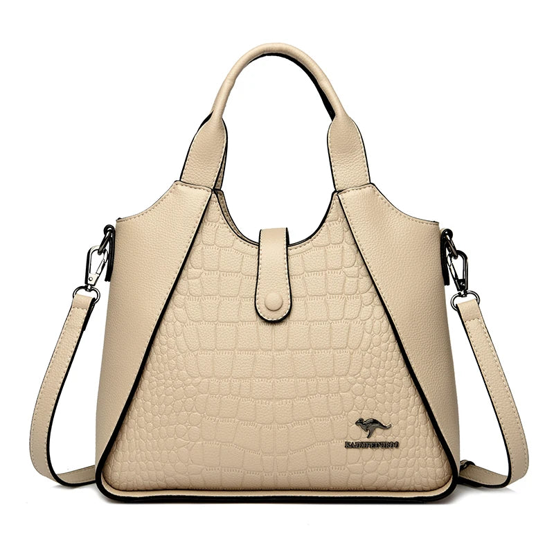 Luxury Designer Handbag Brand High Quality Soft Leather Bags 2024 Sac Crossbody Shoulder Bag For Womens Casual Tote Bag Bolsos