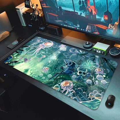 XXL New Game Wallpaper Hollow Knight Mousepad Laptops Keyboard Pad Mouse Pad Carpet Computer Accessories Non-slip Cool Desk Mats