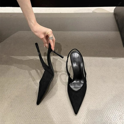 Luxury High Heels Sandals Women Sexy Pointed Toe Shoes for Woman Slippers New Party Shoes Pumps Elegant Slides Mujer Zapatos