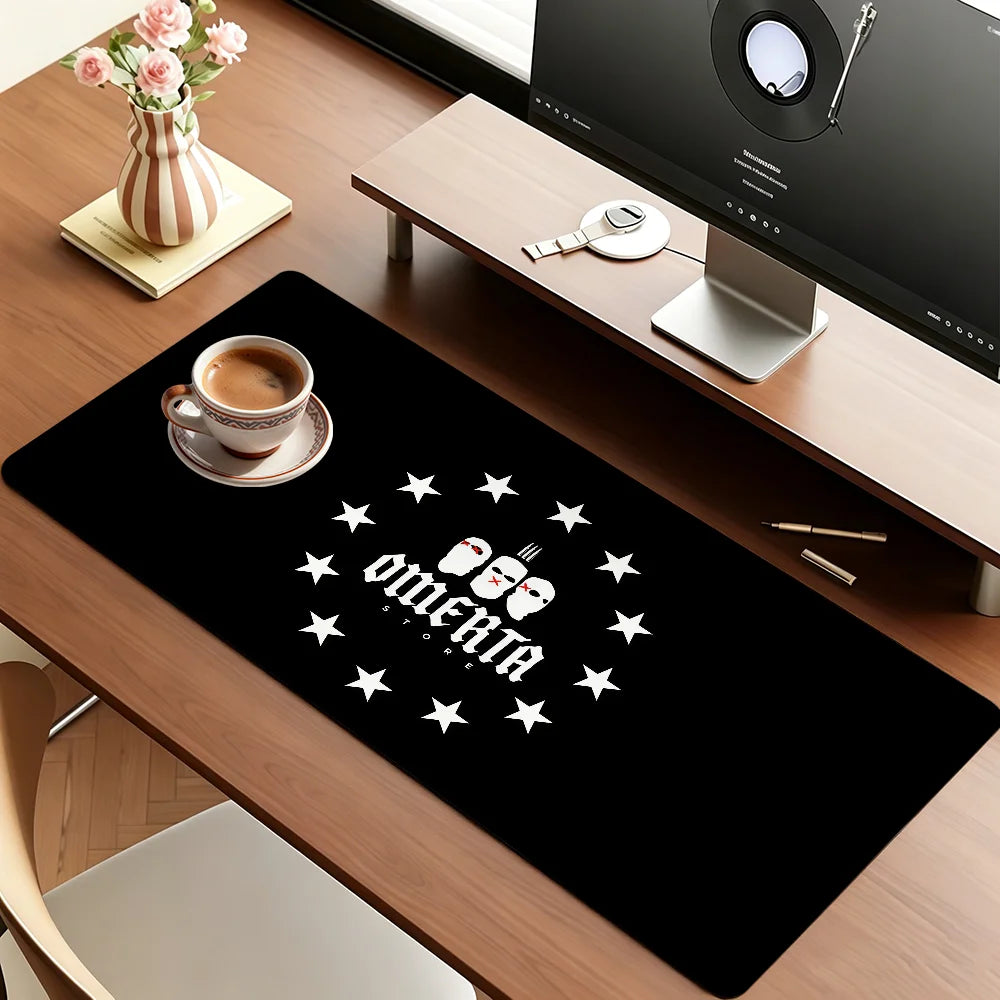 Singer O-OmertaS 47 Mouse Pad Square Office Gaming Desk Mat Waterproof Non-Slip Rubber Decorative