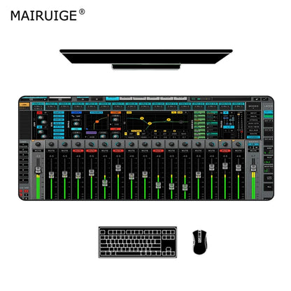 Mouse Pad XXL 800x300/900X400mm Keyboard Pad Audio Mixer Mixing Console DIY Custom Game Desk Mat Gaming PC Mousepad Large Pads