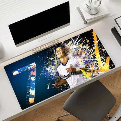 Athlete C-CR7 Mouse Pad Anti Slip Rubber Edge Locked Thickened Laptop Gaming Desk Mat