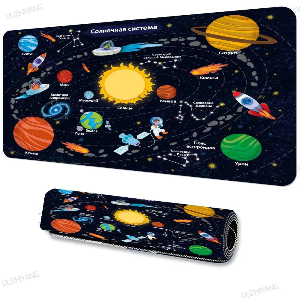 Solar system planets Mouse Pad Large Computer XXL MousePads Keyboard MouseMat Gamer Soft Office Carpet Desk Mat Long Mouse Pads