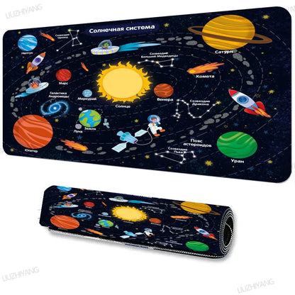 Solar system planets Mouse Pad Large Computer XXL MousePads Keyboard MouseMat Gamer Soft Office Carpet Desk Mat Long Mouse Pads