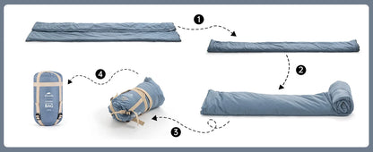 Naturehike Ultralight Sleeping Bag Large LW180 Envelope Backpacking Sleeping Bag Portable Waterproof Summer Camping Sleeping Bag