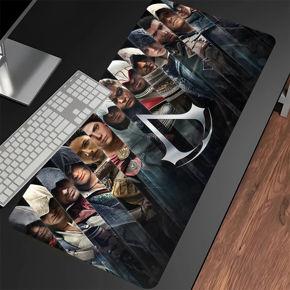 Game Assassin s Creed Mouse Pad Cartoon Lockedge Large Gaming Pad Computer Gamer Keyboard Mat Non-slip Mousepad PC Big Desk Mats