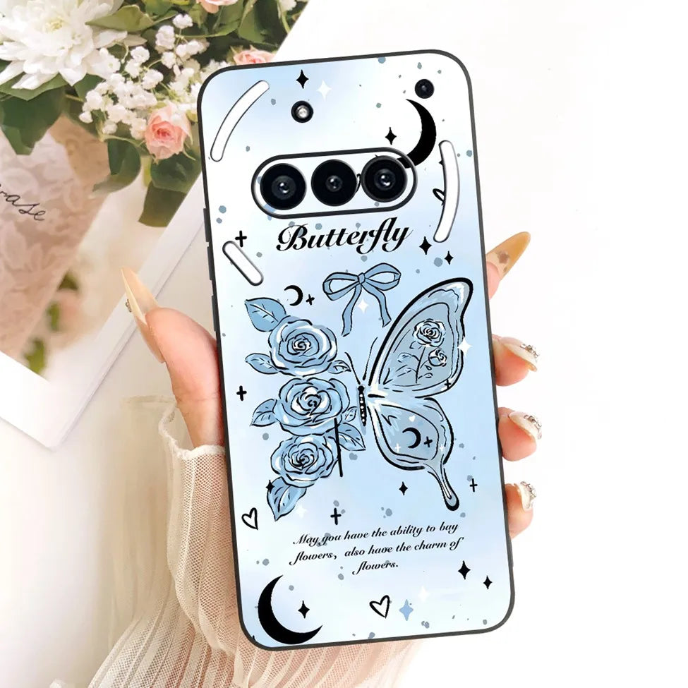Casing For Nothing Phone (3a) A059 Cover For Nothing Phone 3a Case Silicone Cute Cat Fashion Butterfly Funny Painted