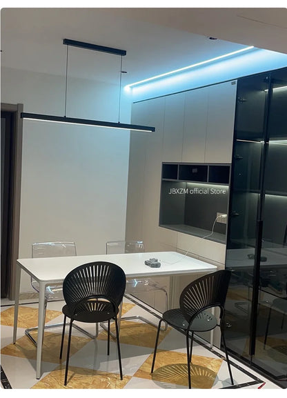 Dining Room Chandelier Dining Table Lighting Kitchen Bar Light LED Linear Lamp Restaurant Pendant Lights Modern Brief Droplight