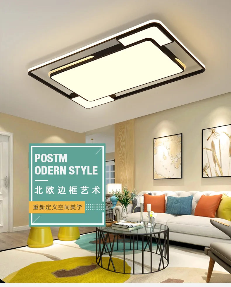 Living Room LED Ceiling Lamp Modern Simple Bedroom Room Dining Light Nordic Lustre Home Decoration Interior Lighting Chandelier