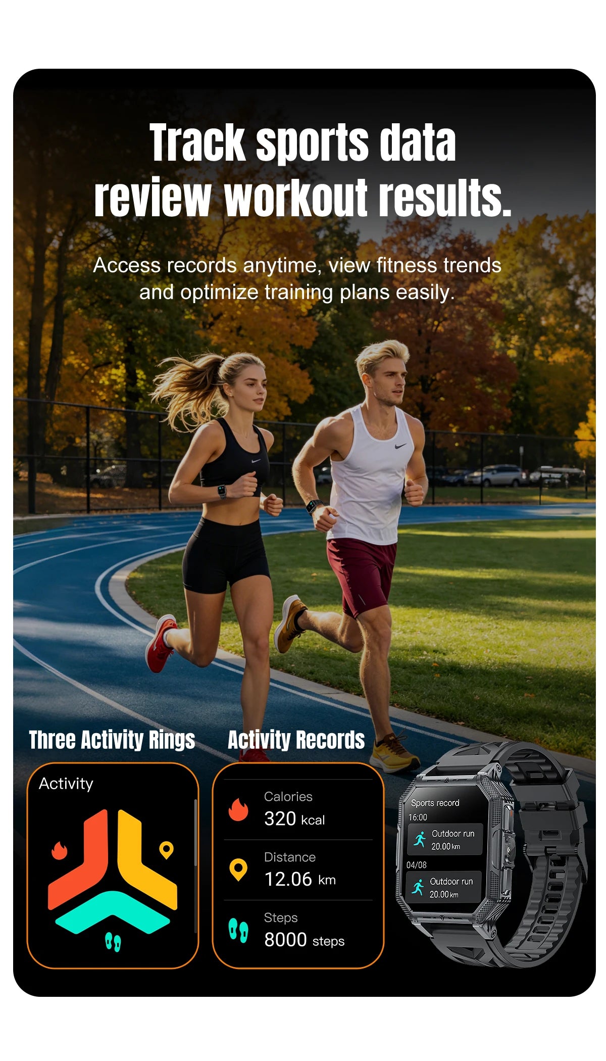 2026 newhigh-endoutdoorhikingadventuresmartwatch,1400mAh large battery,wirelesscommunication,voiceassistant,heartrate monitoring