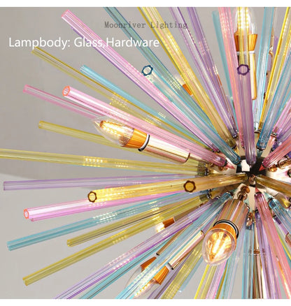 Dandelion Hanging Lamps for Ceiling Personalized Fashion Pendant Lights Modern Creative Colorful Chandelier Loft Kid's Room