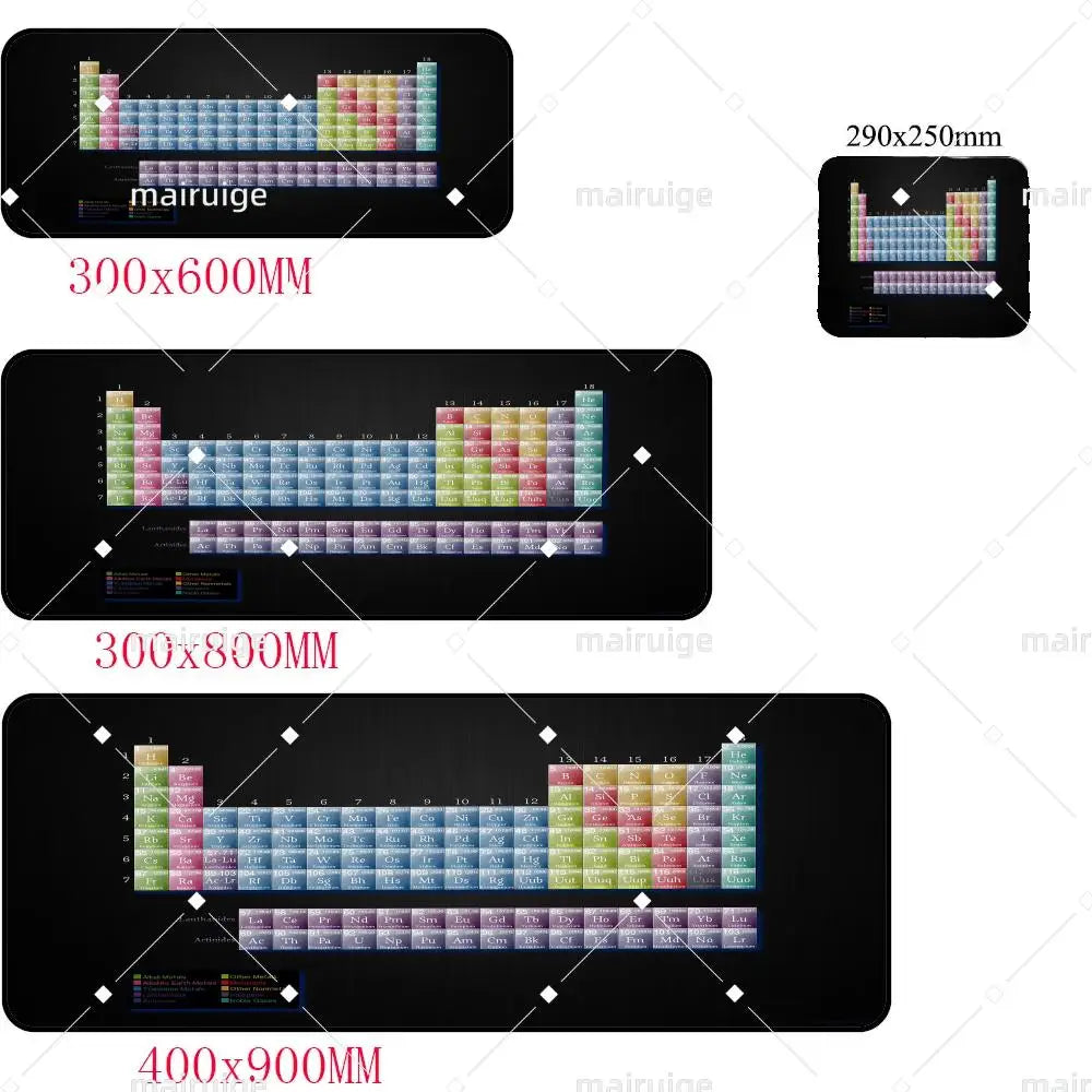 Periodic table of elements Mouse Pad Gaming Mouse Pad Desk Mat HD Gamer Large XXL Mouse Pads PC Computer Carpet Long table mat