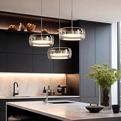 Modern Pendant Light Lamps, Home Decor Ring LED Lights for Living Room,Chandeliers for Dining Room Hanging Light Indoor Lighting