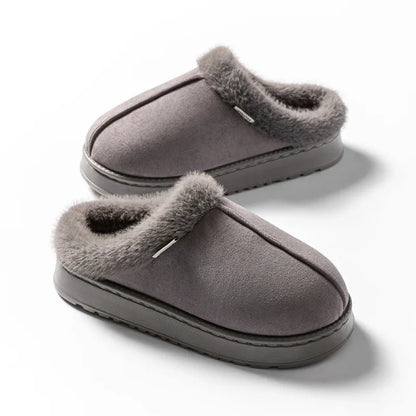 Women Fluffy Slippers for Autumn Winter Indoor EVA Thick Sole Anti-Slip Warm Unisex House Shoes