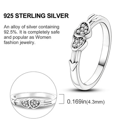 Original 925 Sterling Silver Ring Colorful Diamonds Cubic Zircon Finger Ring For Women Jewelry Wedding Engagement Birthday Gift