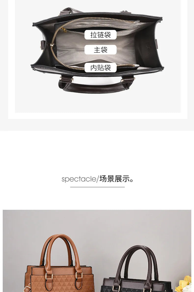Elegant Women Shoulder Bag PU Leather Ladies Messenger Bag Fashion Single Totes Bag Korean Luxury Lady Handbags Bolsa Feminina