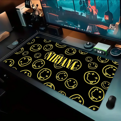Hot Band N-Nirvanas Mouse Pad Non-slip Thickened MousePad Large Writing Lockedge Office Student Gaming Cushion