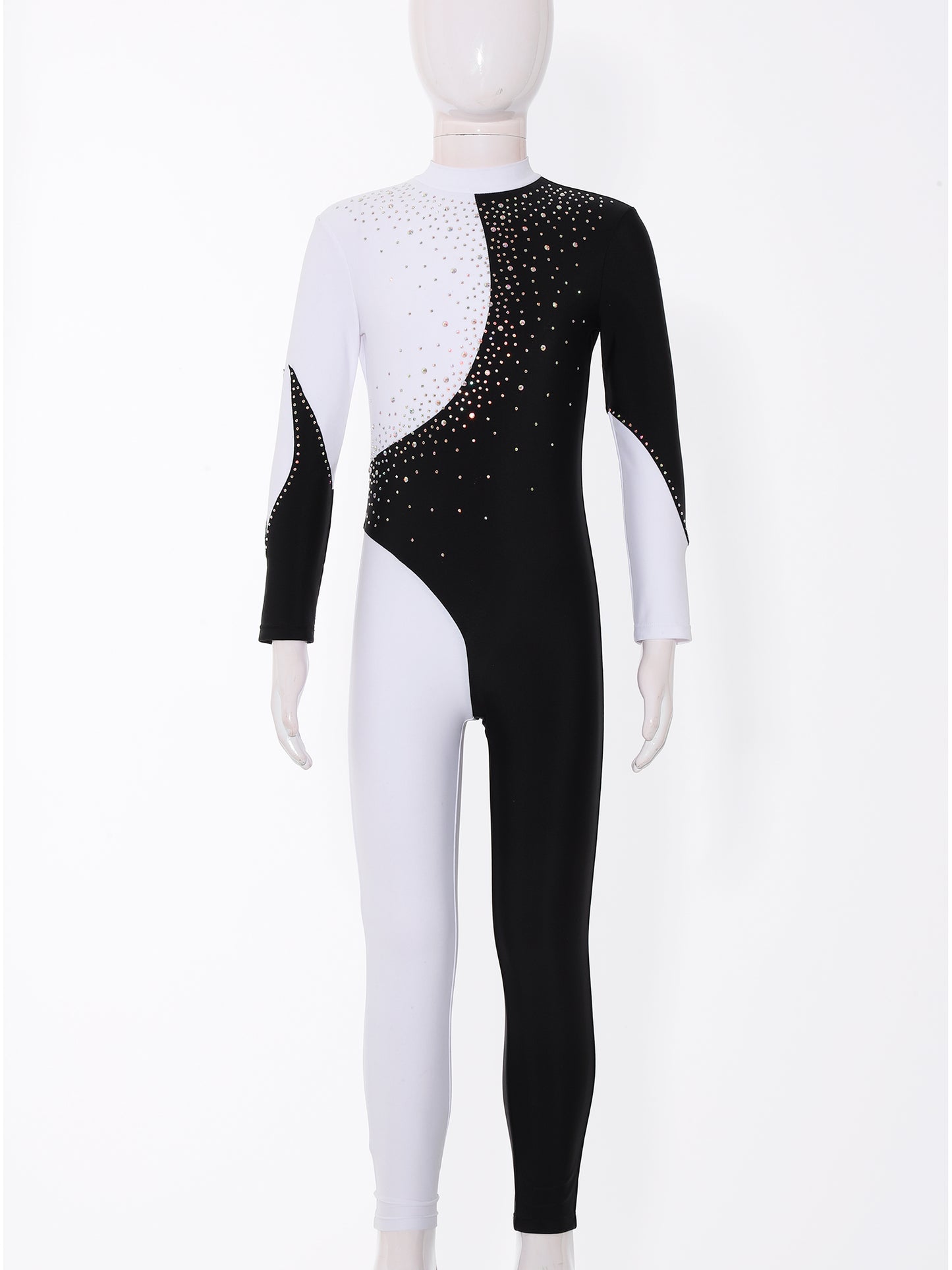 Kids Girls Long Sleeve Gymnastics Leotard Bodysuit Teens Gymnastics Jumpsuit for Girl Children Ballet Dance Costume Dancewear