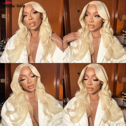 Ishow 613 Full Lace Human Hair Wig Body Wave Blonde Lace Front Wig Brazilian Human Hair 30 inch 13x4 Lace Frontal Wig For Woman