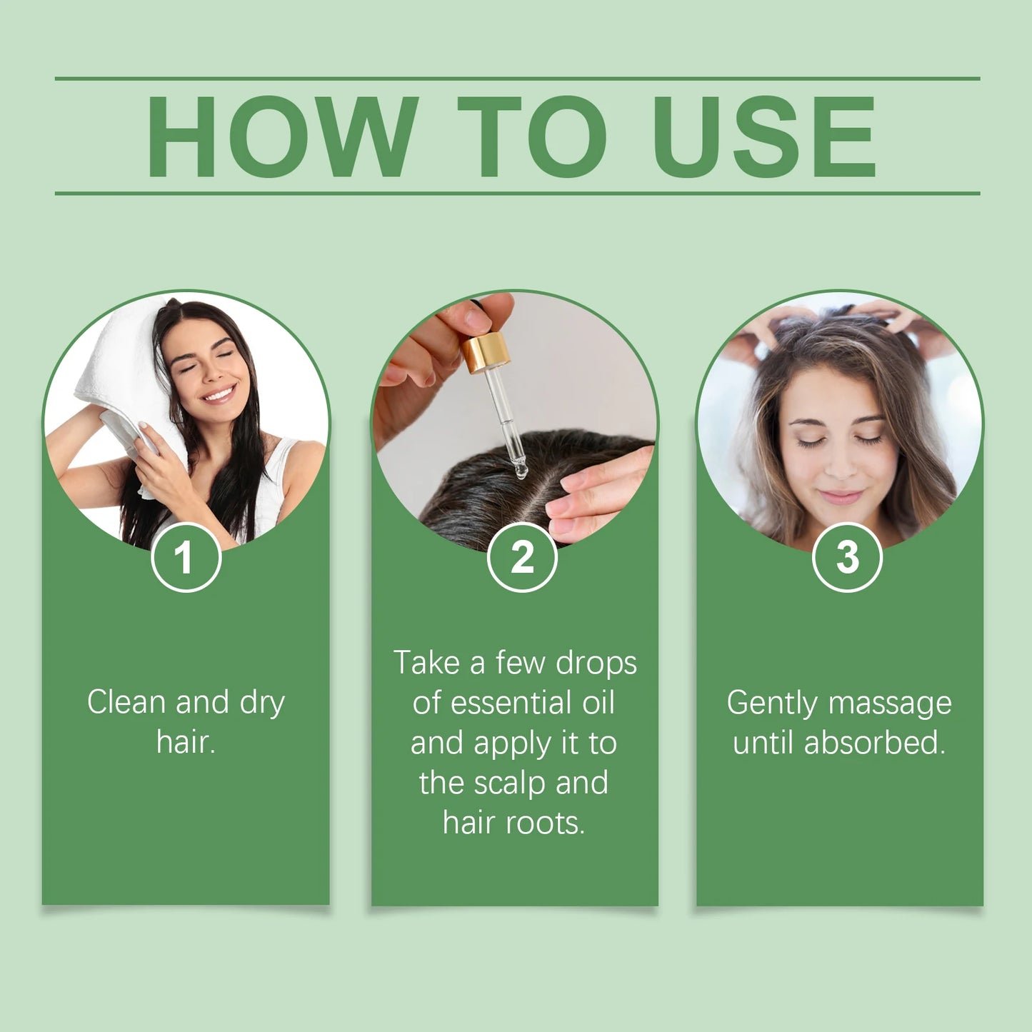 Rosemary Hair Oil Essential Oil Strengthening Nourishing Smoothing Brightrning Moisturizing Silky Shine Non Greasy 60ml