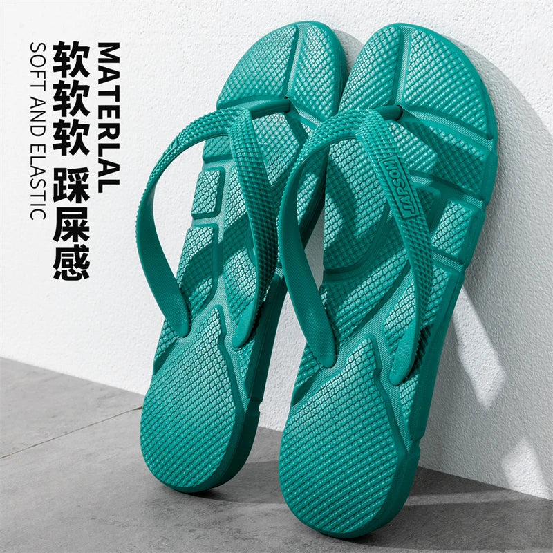 Summer Men's Flip Flops Plus Size 49 50 Soft Comfort Breathable Slippers Non-Slip House Outdoor Beach Slides Massage Flip Flops
