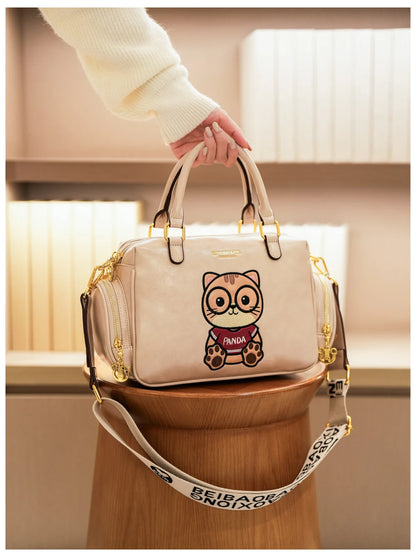 Fashion Luxury Brand Ladies Shoulder Bag Cartoon Bear Women's Crossbody Bag High Quality Tote Bag Waterproof Women's Hanbags
