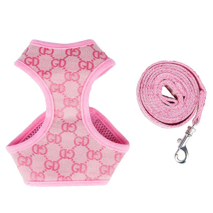 Tide brand pet chest back strangulation dog leash set dog walking rope cat adjustable dog chest back.