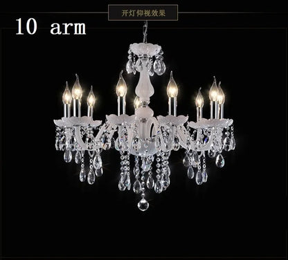Vintage Elegant Ceiling Lamps Crystal Lustre Chandelier Living Room Dining Table Light Led Hanging Chandelier Home Appliance