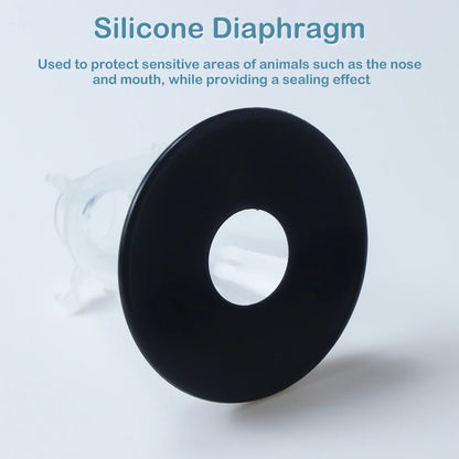 Animal Anesthesia Mask Medical Grade PVC Transparent Dome With Silicone Protective Film Fixing Ring For Pet Veterinary Equipment