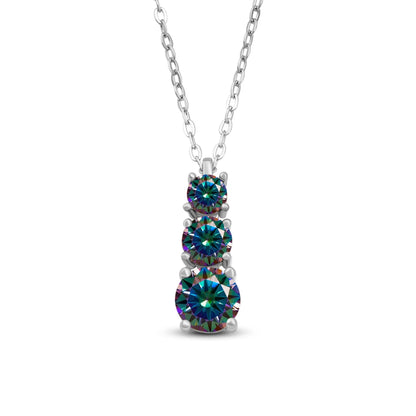 1.8CT D Color Moissanite Gourd Pendant Mama Dainty Necklace Classic 925 Sterling Silver Women's Necklace Fine Jewelry For Party