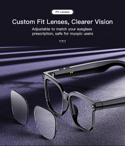 2026 Smart AI Glasses Men New 4K HD 800W pixel Camera 32GB Memory 120+ Translation ChatGPT Music Shoot Photos &Video Sunglasses