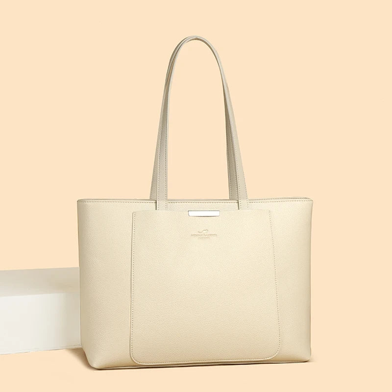High Quality Leather Shoulder Crossbody Messenger Tote Bag Large Handbag Purses Genuine Brand Luxury Designer Women Bags