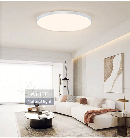 MARPOU Smart Ceiling Lamp LED Lamp for Bedroom Large Ceiling Lamps LED Lights with Remote Control Dimmable LED Lights for Room
