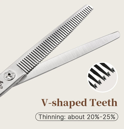 Fenice Slim Narrow Dog Grooming Scissors Set Straight/Curved/Thinner/Chunker Shears Scissors Specialized for KR and JP Groomers