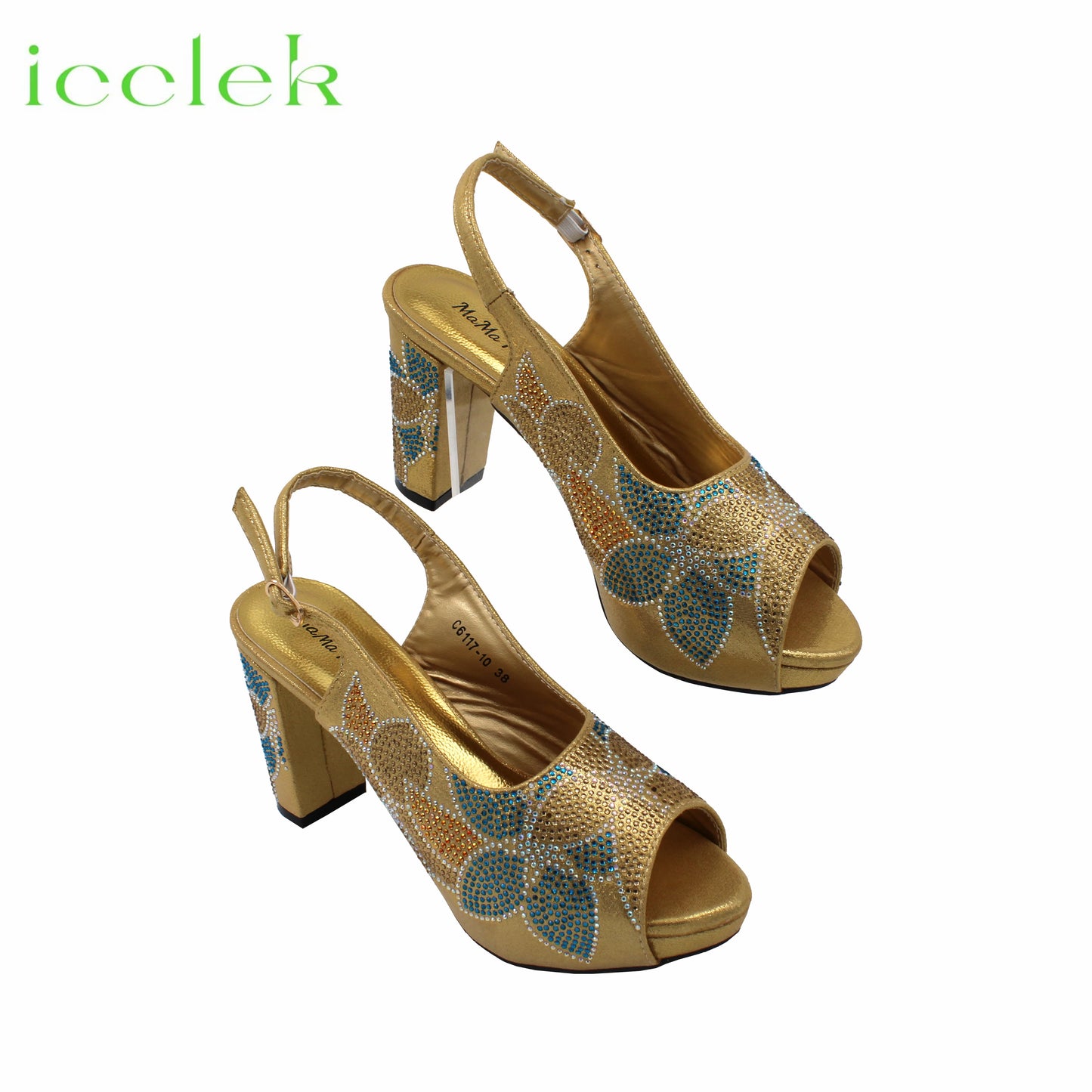 Baby Pink Flower Pattern Mature Pumps African Design Women Matching Shoes and Bag with Platform High Quality Sandals for Wedding