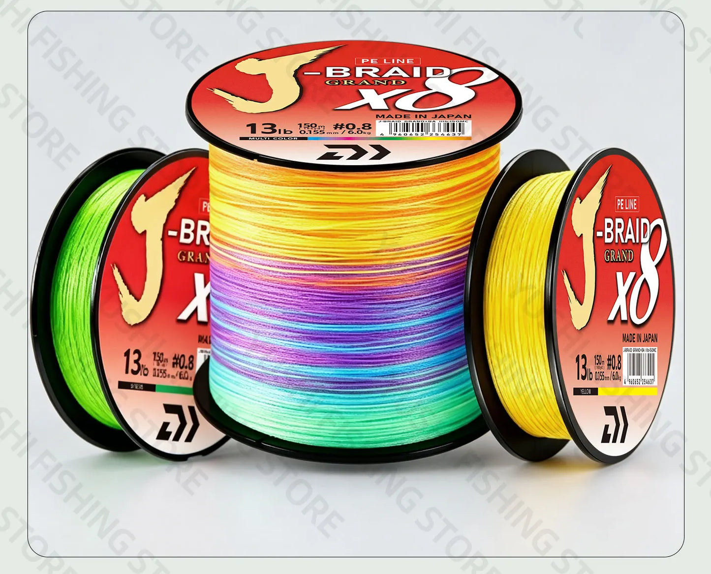 2026 Original X8DAIWA-J Braided Expedition 8 strands Fishing Line PE Super Line Sea Fishing wire 100/150/200/300/500/1000M Pesca