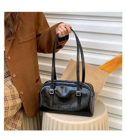 2026 Luxury Designer Handbags Pure Color Causal Bag Big Capacity Pillow Underarm Bag Green Commuter Shoulder Bags for Women