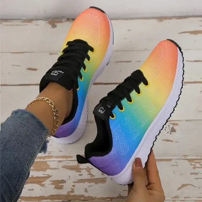 Women's Summer Luxury Brand Breathable Mesh Casual Sports Shoes Trendy Versatile Anti Slip Running Shoes Woman Designer Shoes