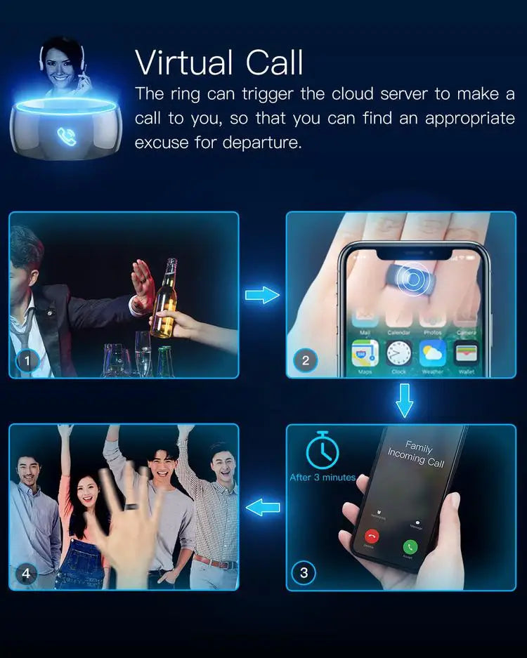 2026 New Jakcom R5 Smart Ring 6 RFID Cards Smart Sharing Smart Wearable Device for GPS ID IC NFC IOS Android WP Mobile Phones