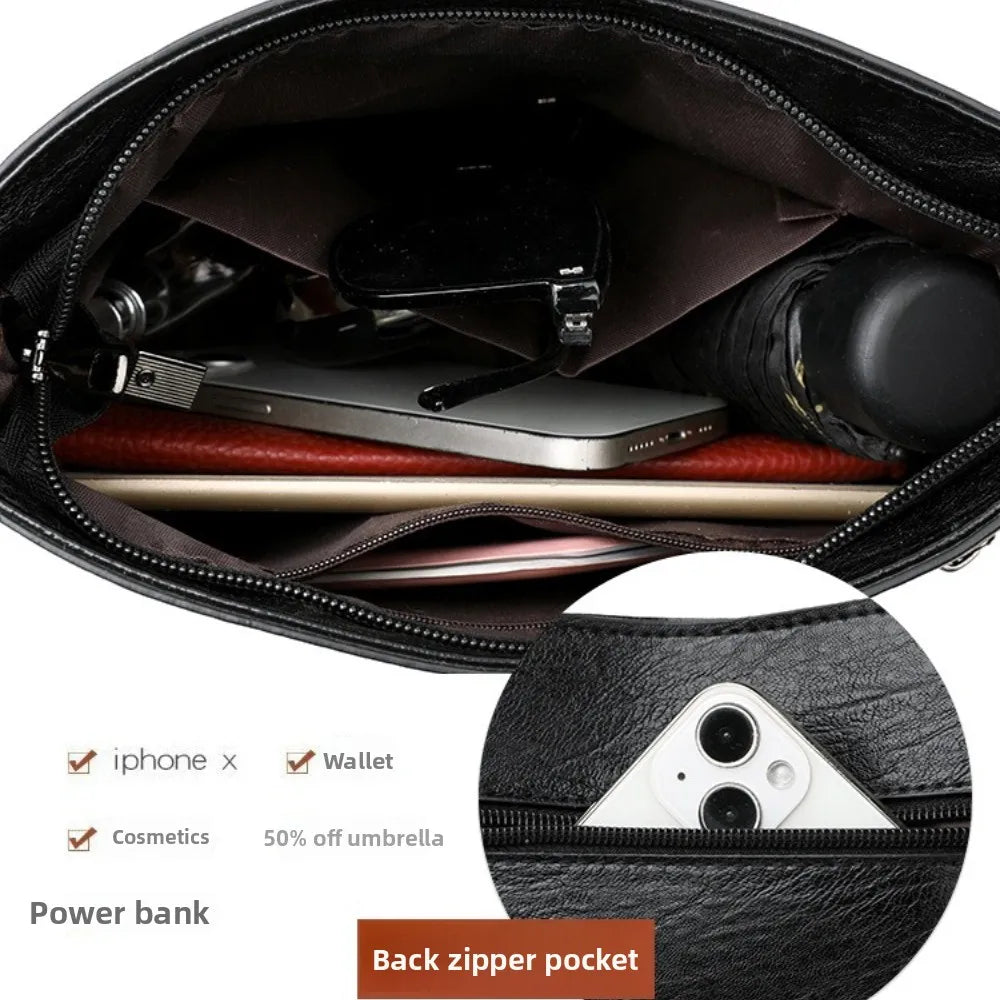Genuine Brand PU Leather Sac Luxury Handbags Women Bags Designer Shoulder Crossbody Hand Bags for Women 2026 Purses and Handbags
