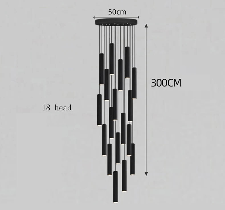 Modern home decor led lights pendant light lamps forstaircase Chandeliers for living room hanging light indoor lighting